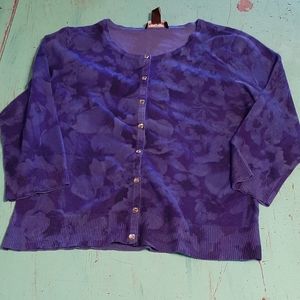 White house Black Market royal blue cardigan